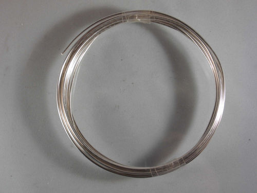 Silberdraht Kupferdraht versilbert Basteldraht Schmuckdraht 1mm 1,5 2,0 2,5 mm