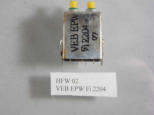 Filter/Bandfilter im Aluminiumgehäuse Hersteller HFW, Versch. Typen je 10 Stück