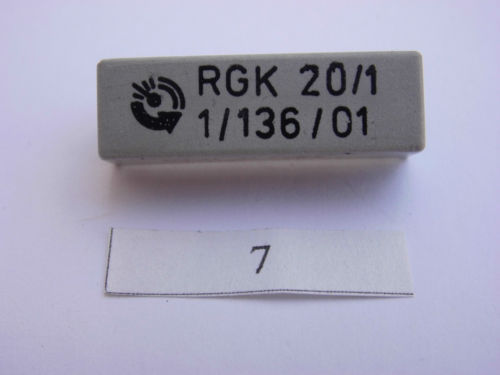 Schutzgasrelais im Gehäuse eingegossen Printausführung Relay RGK 20/1 1/136/01