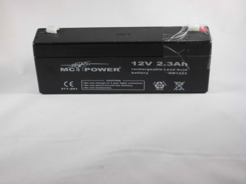 Blei-Akku wartungsfrei Blei Akkumulator 12V 2,3 Ah MC Power Rechargeable battery